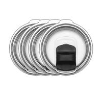 Gteller 4 Pack Magnetic Slider Replacement Lid for 20 oz 30 oz Tumbler,Sliding Closure Slip Cover Spill Proof Splash Resistant (20oz Black)