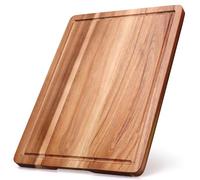 Gtencemen Acacia Wood Cutting Boards for Kitchen, Wooden Chopping Board with Side Handle and Juice Groove, 15" X 11" Carving Board, Butcher Block, Cheese Charcuterie Boards for Meat, Fruit, Steak