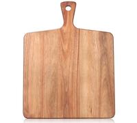 Gtencemen Large Acacia Wood Cutting Board with Handle Wooden Charcuterie Board Kitchen Chopping Block for Meat Cheese Vegetable Bread Fruit Serving Boards Wood Butcher Block Carving Board, 17" X 13"