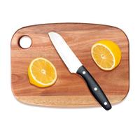 Gtencemen Small Acacia Wood Cutting Boards for Kitchen with Hanging - Medium Wooden Cutting Board for Vegetables, Fruit, Bread, Meat, Cheese, Charcuterie - BPA Free, 10" x 8"