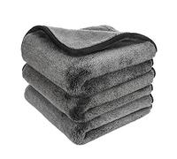 GTF Microfiber Car Cleaning Cloths, Upgraded 1200gsm Ultra-Thick Cars Drying Towel Microfiber Cloth for Car and Home Polishing Washing and Detailing 16'' x 16''(3 Pack)