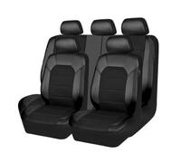 GTFFDERD Car Seat Covers for Isuzu Tous Les modèles D-Max mu-X 2000-2023 2024 Accessories, Car Seat Cover Cushion Front Rear Seat Protectors,Black