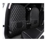 GTFRFD 2pcs Car Anti-Kick Protector Mats for Hyundai Bayon SUV 2021 2022 2023 Pu Leather Back Seat Anti Kick Mat Backrest Pads Protective Cushion Accessories,A