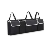 GTFRFD Car Boot Organiser for Benz R SLC SLK SL S Class V Class Foldable Car Tidy Storage Bag with Dividers and Lid Durable Large Volume Car Boot Storage Organiser