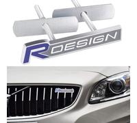 GTFRFD Car Emblem Badge for Volvo R Design S60 V60 XC60 S60 V4 Badge Decals Front Bonnet Trunk Decorative Self adhesive Tuning ABS Car,B