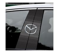 GTFRFD Car Pillar Sticker Decal,for Mazda CX-3 CX-5 CX-30 CX3 CX30 CX5 2015-2022 2023 Window Trim Cover Bc Column Center Stickers Side Door Casement Exterior Accessories