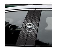 GTFRFD Car Pillar Sticker Decal,for Vauxhall Comboe Mokka Mokkae Insignia VXR8 Grandland X Corsa Astra Zafira Window Trim Cover Bc Column Center Stickers Side Door Casement Exterior Accessories