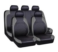 GTFRFD Car Seat Cover Sets, for Citroen C4 Cactus 2014-2018 Leather Waterproof Breathable Seat Covers Full Set Seat Protector,B