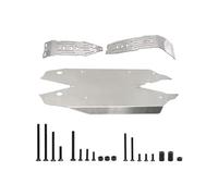 GTFRUQAS For Arrma For Mojave 4S 4X4 1/8 Metal Stainless Steel For Chassis Protection Protector Skid Plate RC Car Accessories Upgrade Replacement Use RC Car Accessories