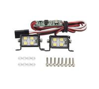 GTFRUQAS For Axial For SCX10 90046/47 90060 For SCX24 For Wrangler D90 For Rubicon 1/10 Roof Lamp Light Bar RC Crawler Car Body Upgrade Accessories RC Car Light Bar Kit(15MM)