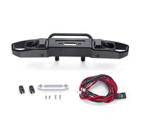 GTFRUQAS For Axial For SCX10 III AXI03006 AXI03007 For Gladiator For Wrangler 1/10 Metal Front/Rear Bumper With Light RC Car RC Car Light Bar Kit(Front)