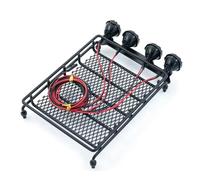 GTFRUQAS For SCX10 CC01 For MN D90 D91 D99 MN90 For MN99S 1/14 1/12 1/10 For Universal Roof Racks With Light RC Crawler Car Upgrade Accessories RC Car Light Bar Kit(A)
