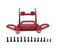 GTFRUQAS Rc Bumper Parts Compatible With MJX For Hyper Go H12Y 1/12 RC Crawler Car Upgrade Modification Parts Accessories Metal Front Bumper(Red)