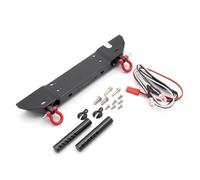 GTFRUQAS Rc Bumper Parts For Axial For SCX10 II 90046 For Traxxas For TRX4 1/10 Alloy Front Bumper With Lights Lamp Upgrades Parts RC Crawler Car
