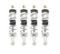 GTFRUQAS RC Car Accessories For MN Model For MN128 For Wrangler MN86 G500 1/12 Hydraulic Shock Absorber RC Car Parts Metal Upgrade(Silver)