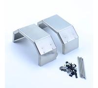 GTFRUQAS RC Car Accessories For Tamiya For Scania 770S R620 For Volvo For Benz Arocs For Man TGX Lesu 1/14 2pcs Front/rear Metal Fenders RC Dump Truck Car(Front 51mm Width)