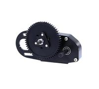 GTFRUQAS RC Car Center Gearbox Compatible With Axial SCX10 III 90046 For Capra TRX4 Upgrade Part For LCG 2Low Gearbox Middle Transmission Box With Gear 1/10 RC Crawler(Black)