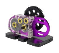 GTFRUQAS RC Car Center Gearbox Compatible With Axial SCX10 III II TRX4 For LCG 2Low Transmission Gearbox 1/10 RC Crawler Upgrades Part Accessories(Purple)