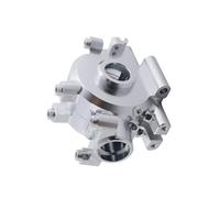 GTFRUQAS RC Car Center Gearbox Compatible With Losi For Baja For Rock For Rey 1/10 RC Car Upgrades Parts Accessories Metal Front Gear Box Gearbox Case(Silver)