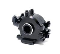 GTFRUQAS RC Car Center Gearbox Compatible With Losi For Baja For Rock For Rey Metal Front Gear Box Gearbox Case Bulkhead 1/10 RC Car Upgrades Parts Accessories(Black)