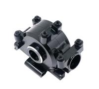 GTFRUQAS RC Car Center Gearbox Compatible With Losi For Baja For Rock For Rey Metal Front Gear Box Housing Gearbox Case Bulkhead 1/10 RC Car Model Upgrade Parts(Black)