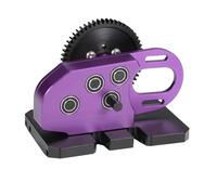 GTFRUQAS RC Car Center Gearbox Compatible With SCX10 For Capra For Rigs For LCG Chassis Machined 2 Low Transmission Gearbox With Delrin Skid Spur Gear 1/10 RC Crawler(Purple)