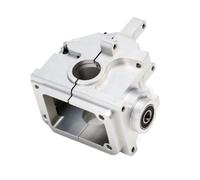 GTFRUQAS RC Car Center Gearbox For ARRMA For Kraton For Outcast BIG For ROCK For FELONY For MOJAVE 1/7 1/8 RC AR310854 ARAC50066S ENRON 7075 Aluminium Gearbox Case AR310427(Silver)