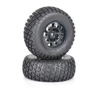 GTFRUQAS Rc Car Tyre Tire Wheels For REMO For Huanqi 727 1/10 RC Car Parts Remote Control Model Cars Short-course Truck Tires For Street Off-road For Buggy Tire Wheel Wheels(2 pcs)
