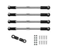 GTFRUQAS Rc Connecting Rod Models For ARRMA 1/8 6S For KRATON For OUTCAST BIG For ROCK 1/7 Stainless Steel Steering Rod Kit RC Car Upgrade Parts