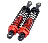 GTFRUQAS RC Dampers Models For Hsp Hip For Losi Hop-up 1/16 70mm Aluminum Alloy Hydraulic Adjustable Shock Absorber Remote Control Car Toy Off-Road Vehicle(Red)