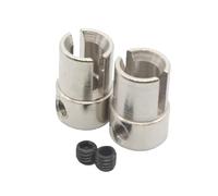 GTFRUQAS RC Differential Cup For Redcat For Volcano Pro Tornado S30 Exceed For Hsp 94111 1/10 Rc Car Spare Parts 2pcs 02016 For Universal Joint Drive Cups B(Silver)