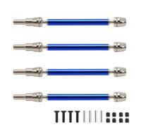 GTFRUQAS RC Drive Shaft For Arrma 4s For Outcast For Kraton V2 1/10 Rc Car Upgrade Part 4pcs Set Front Rear Slider Cvd Driveshaft Set(Blue)