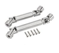 GTFRUQAS RC Drive Shaft For Axial For SCX24 For JLU C10 For Bronco Base Camp 1/24 RC Car Crawler Upgrade Parts Steel Front Rear Drive Shaft(Silver)