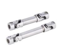 GTFRUQAS RC Drive Shaft For Redcat For Ascent-18 1/18 RC Crawler Car Upgrade Accessories Parts 2Pcs Stainless Steel Center Drive Shafts