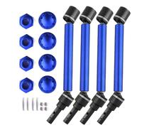 GTFRUQAS RC Drive Shaft For Traxxas 2.0 V2 89076-4 For WideMaxx 1/10 RC Car Upgrade Parts 4pcs 8996X Extended Drive Shaft CVD With Wheel Hex(Blue)