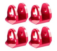 GTFRUQAS RC Models For A-RRMA 1/18 For Granite For Grom 1/14 For Typhon For GROM 1/16 For Mojave Alu Alloy Front Rear Shock Cap Protector Upgrade(Red)