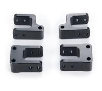 GTFRUQAS RC Models For TRX-4 High Trail K10 For Pickup 1/10 RC Off road Car Upgrade Parts 4Pcs Aluminum Alloy Front Rear Shock Mount