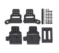 GTFRUQAS RC Models For TRX4-M For Defender For Bronco 1/18 CNC Aluminum Shock Mounts Set Chassis With Multiple Mounting Positions RC Crawler Upgrade(Black)