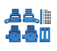 GTFRUQAS RC Models For TRX4-M For Defender For Bronco 1/18 CNC Aluminum Shock Mounts Set Chassis With Multiple Mounting Positions RC Crawler Upgrade(Blue)