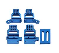GTFRUQAS RC Models For TRX4M For Defender For Bronco 1/18 RC Crawler Chassis Upgrade CNC Aluminum Shock Mounts Set With Multiple Mounting Positions(Blue)