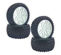 GTFRUQAS RC Models For Wltoys 1/14 Front Rear Tyre Kit 12mm Hex Remote Control Vehicle Accessories Upgrade DIY Tools Replacement Replace Parts(White)