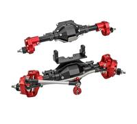 GTFRUQAS RC Models Spare Parts Compatible With Axial For SCX10 II 90046 90047 V2 For Wrangler Aluminum Alloy CNC Front Rear Portal Axle Diff Locked Portals 1/10 RC Car