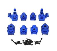 GTFRUQAS RC Repairs Components For Absima CR1.8 For Yucatan CR3.4 For Sherpa YK4082 YK4102 1/8 1/10 Metal Front And Rear Portal Axle Gear Housing RC Car Upgrade Parts(Blue)