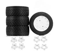 GTFRUQAS RC Repairs Components For Arrma For Traxxas For Redcat For Team For Losi For Kyosho For HPI WR8 For HSP 1/7 1/8 For Rally Off-Road For Buggy Tires Wheel RC(WHITE)