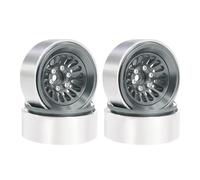 GTFRUQAS RC Repairs Components For Axial For SCX24 For Traxxas For TRX4M For RedCat For Ascent-18 AX24 1/24 1/18 1.3" CNC Beadlock Wheel Rims Hub Tires RC Crawler Parts(Titanium)