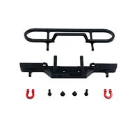 GTFRUQAS RC Repairs Components For FMS FCX24M D90 D110 1/24 Aluminum Metal Parts Front Bumper RC Crawler Car Upgrade Modification Repair(Black)