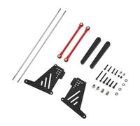 GTFRUQAS RC Repairs Components For Losi For Baja For Rey 2.0 1/10 Carbon Fiber Plate Rear Sway Bar Links LOS234006 RC Upgrade Modification Parts(Red and black)