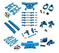 GTFRUQAS RC Repairs Components For MJX For Hyper Go 10208 V2 Pack Cup C For Seat Pull Rod Drive Shaft Little Monster Remote Control Parts Metal Upgrade Parts(Blue)