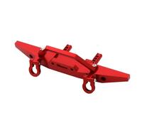 GTFRUQAS RC Repairs Components For MN For MN128 For Wrangler 1/12 Metal Upgraded Front Bumper Guard Remote Control Car Upgrade Modification Repair Parts(Red)