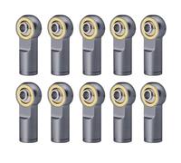 GTFRUQAS RC Repairs Components For TRX-4 For Axial For SCX10 II 1/10 10Pcs Metal M4 Counter Clock-wise Thread Ball End Head Link Rod Joint RC Car Model Parts(Titanium)